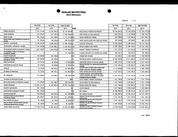 Kesin Hesabın artıları eksileri: 'şok' sonuçlar Kesin Hesabın incelenmesinde 'şok' sonuçlara ulaştık. Adalar Belediyesinin Kesin Hesabı oylanarak meclisten