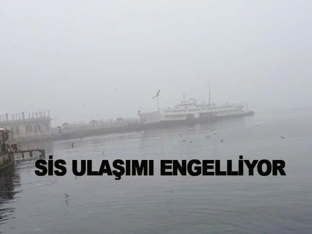 Adalar'a ulaşıma sis engeli