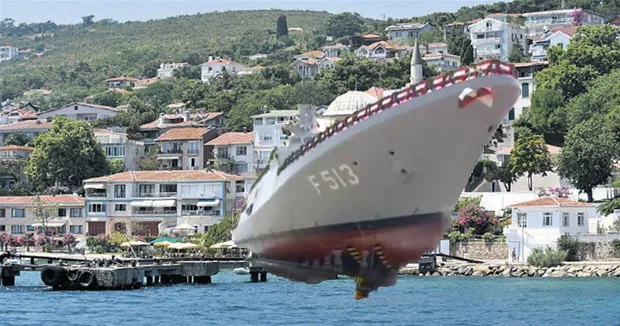 Burgazada korveti denize indirildi