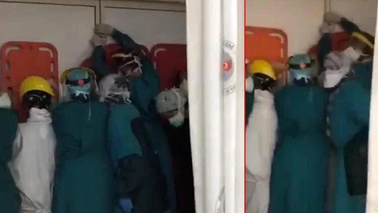 Ankara’da sağlık çalışanlarına saldırdılar!