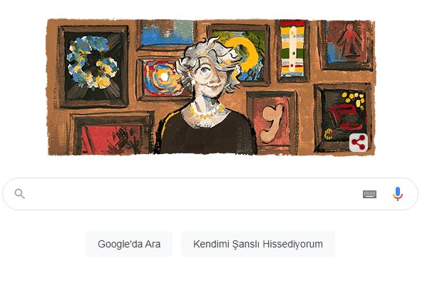 Büyükadalı Aliye Berger Google'de doodle oldu