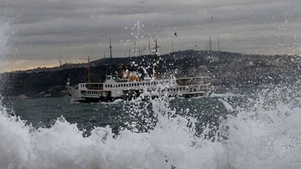 İstanbul’da bazı vapur seferleri iptal oldu