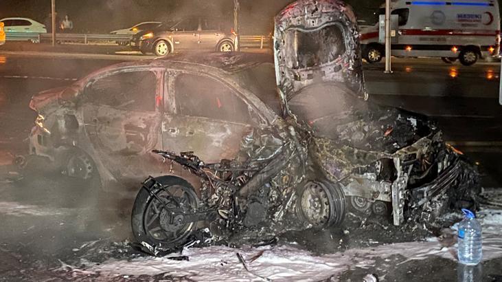İstanbul’da feci kaza! Taksi ile motosiklet çarpıştı: 1 ölü 1 yaralı