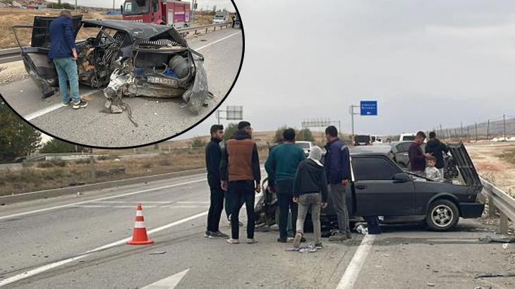Afyonkarahisar’da feci kaza! İki otomobil çarpıştı: 1 ölü, 4 yaralı