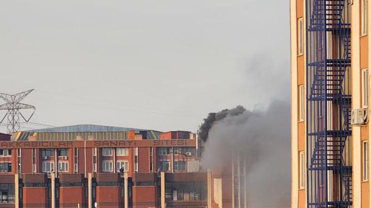 Başakşehir’de sanayi sitesinde yangın