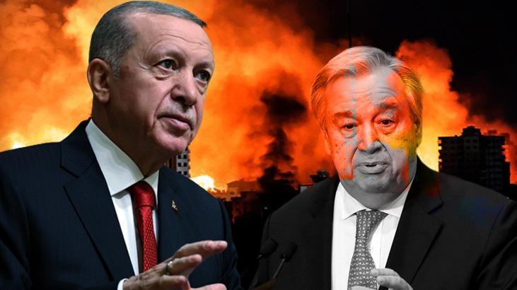 Erdoğan ile Guterres görüştü: İsrail uluslararası hukuk önünde hesap vermeli