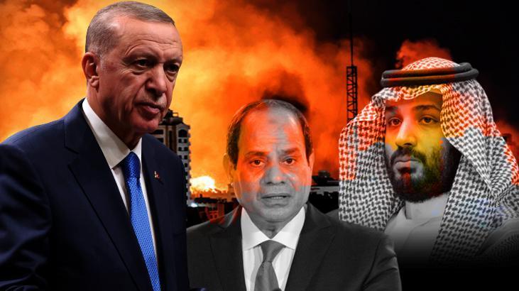 Erdoğan Riyad’da Prens Selman ve Sisi ile görüştü! İsrail’e karşı birlik çağrısı…
