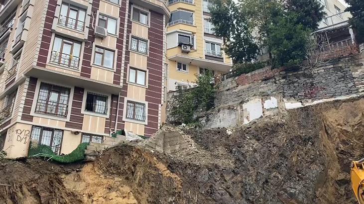 Eyüpsultan’da toprak kayması! 2 bina boşaltıldı