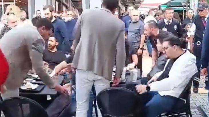 Kahve zinciri şubesinde oturanlara İsrail protestosu