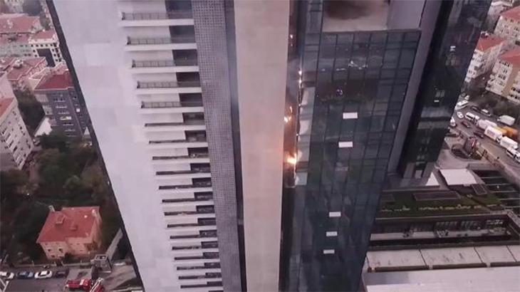 Şişli’de bir iş merkezinde yangın çıktı