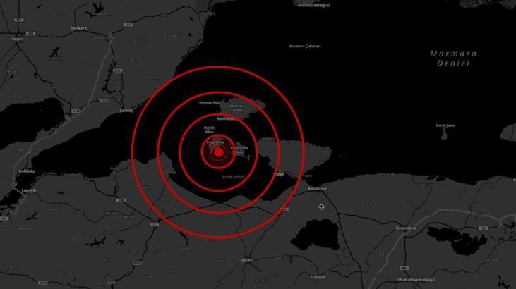 Son dakika: Marmara Denizi’nde 4.1 büyüklüğünde deprem