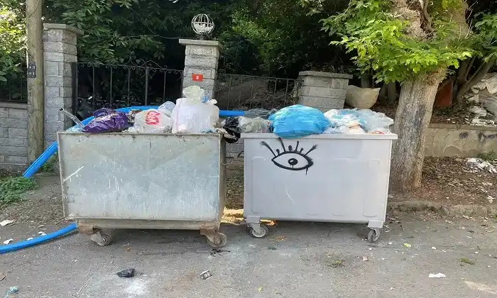 Büyükadalılar günlerdir kaldırılmayan çöplere isyan etti