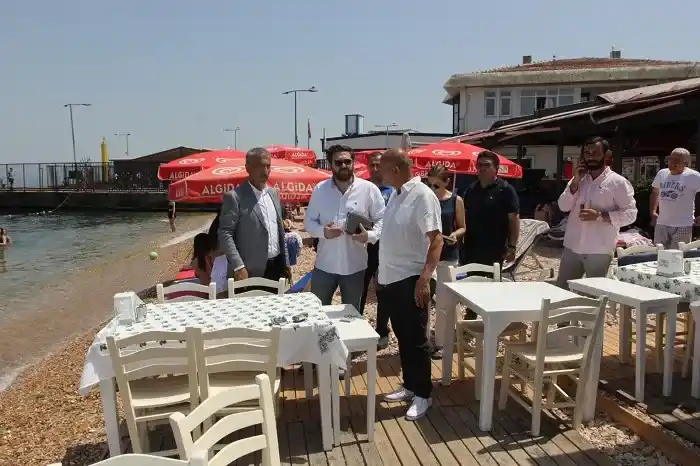 Adalar Belediye Başkanı Kınalıada sahilini denetledi!!!