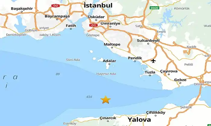 Marmara Denizi’nde üst üste iki deprem; Adalar’da hissedildi