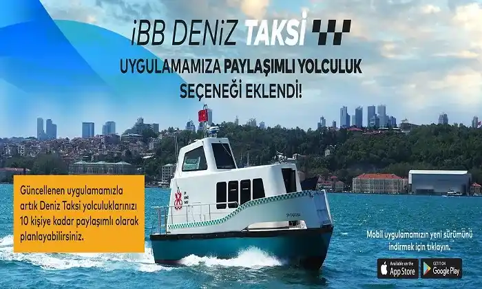 Deniz taksilerde ‘’paylaşımlı yolculuk’’ seçeneği hizmete girdi