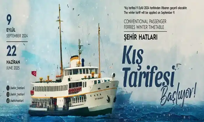 Şehir Hatları 9 Eylül’de Adalar’da Kış Tarifesine geçiyor; İşte Adalar Kış tarifesi