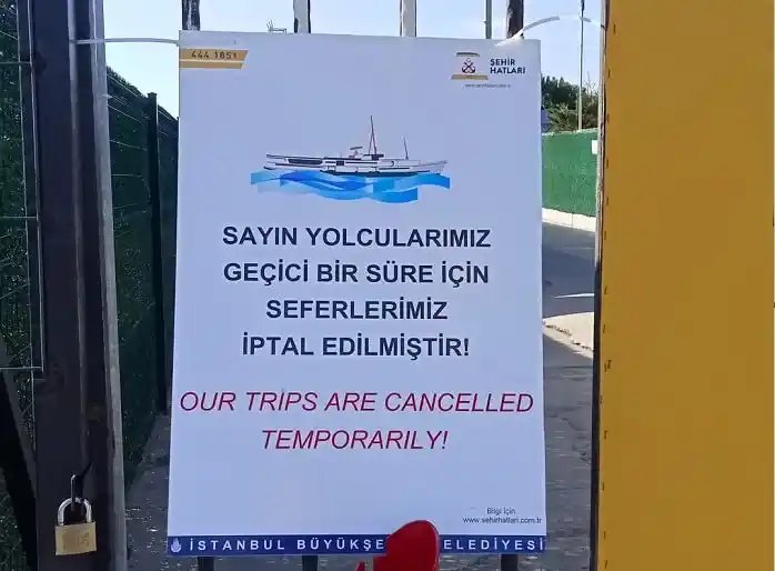 Adalar Maltepe seferleri iptal