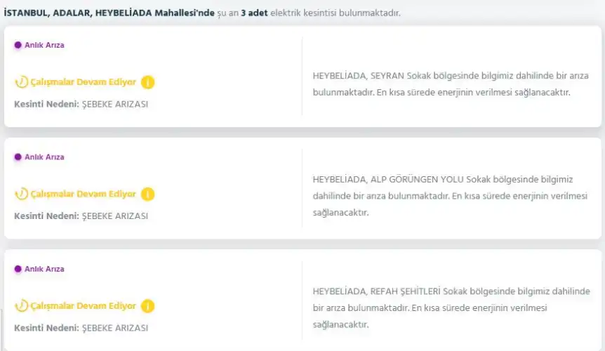 HEYBELİADA DİKKAT! Bugün Arıza, Yarın Kapsamlı Kesinti