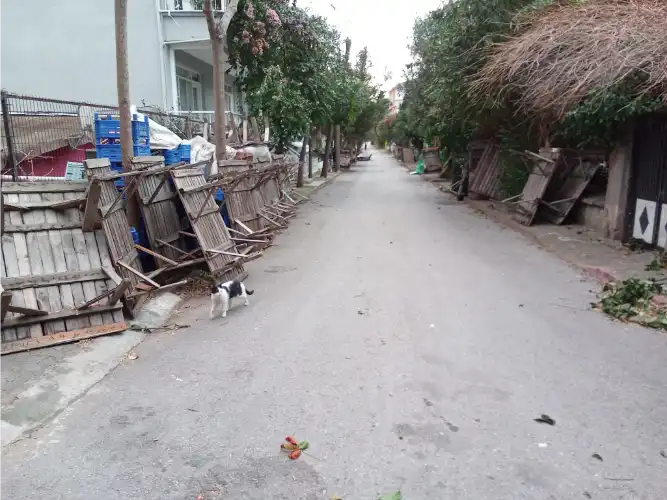 Marmara’daki Şiddetli Lodos Kınalıada Pazarını Vurdu: Tezgahlar Açılamadı