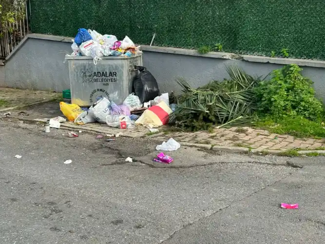 Büyükada’da Çöp Krizi: Okul Önünde 3 Gün Biriken Çöpler Sağlık Tehlikesi Yarattı