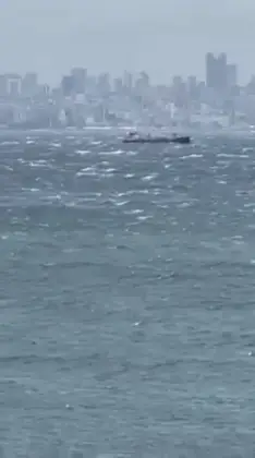 İstanbul’da Lodos Kabusu: Burgazada Açıklarında Gemiler Beşik Gibi Sallandı
