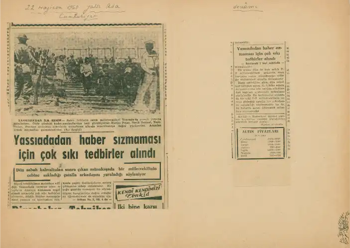 27 Mayıs’ın Tanıklığı: “Yassıada’da Haber Sızmaması İçin Sıkı Tedbirler”