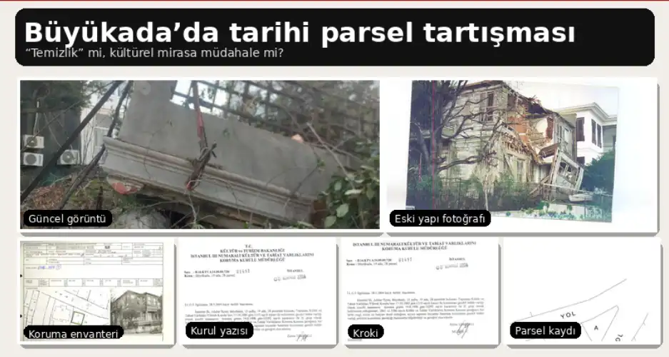 Büyükada’da “tarihi parsel” tartışması: Temizlik mi, vandalizm ve rant mı?