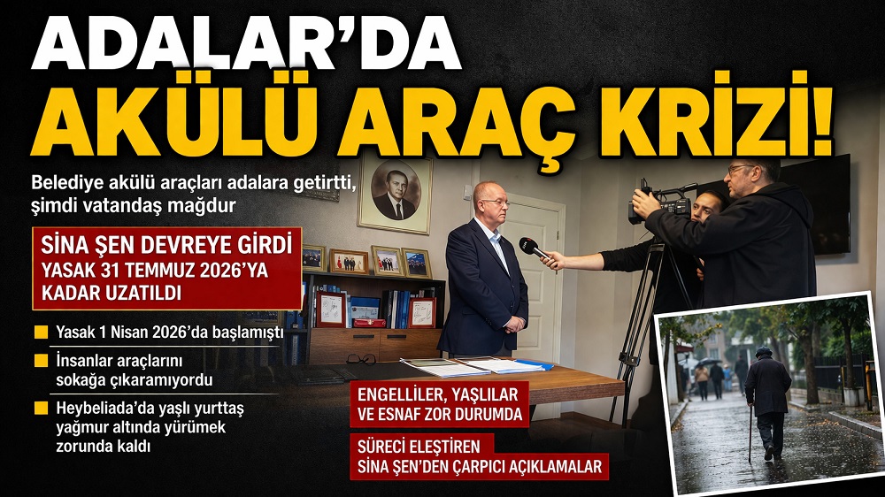 Adalar’da Elektrikli Araç Krizi: Ak Parti İlçe Başkanı Şen’den Adalar Belediyesi’ne Sert Tepki