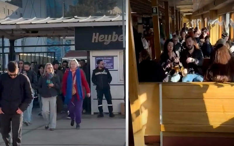 Adalar’da vapur yoğunluğu kamerada: “Ayakta geldik, ayakta gidiyoruz”
