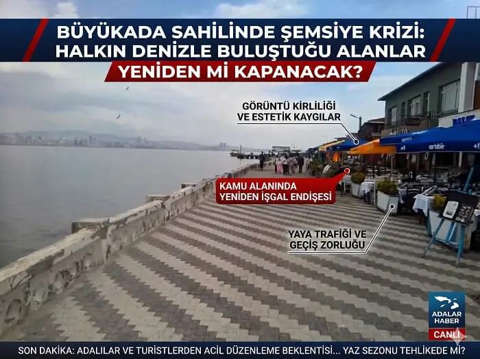 Büyükada Sahilinde Şemsiye Krizi: Halkın Denizle Buluştuğu Alanlar Yeniden Mi Kapanacak?