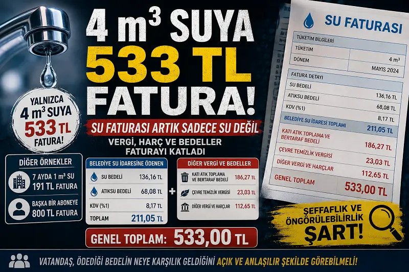 Su Faturalarında Sessiz Yük: Asıl Bedeli Kim Ödüyor?