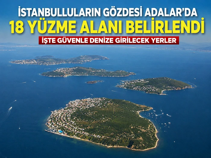İstanbulluların Gözdesi Adalar’da 18 Yüzme Alanı Belirlendi: İşte Güvenle Denize Girilecek Yerler