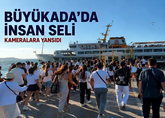 LGS Tatili Adalar’a Yaradı: Büyükada’da İnsan Seli Kameralara Yansıdı