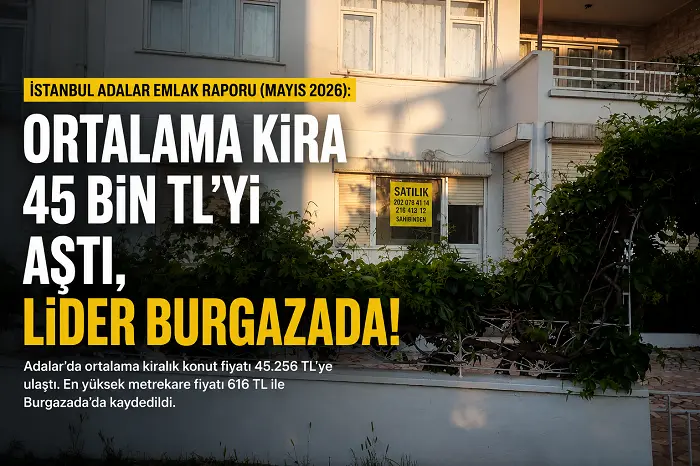İstanbul Adalar Emlak Raporu (Mayıs 2026): Ortalama Kira 45 Bin Tl’Yi Aştı, Lider Burgazada!