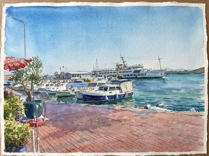 Burgazada’da Sakin Bir Cuma Sabahı:Pazar, Deniz ve Ada Huzuru