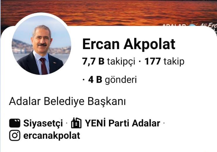 Silivri’de Tutuklu Bulunan Adalar Belediye Başkanı Ali Ercan Akpolat’ın Sosyal Medya Profilinde “YENİ Parti” Sürprizi