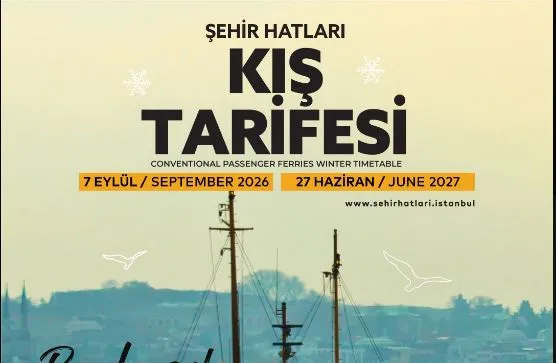 Şehir Hatları Adalar Kış Tarifesi 2026